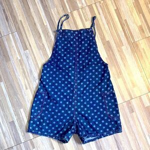 Jean overalls Urban outfitters jean overalls shorts size small romper blue jeans